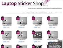 Tablet Screenshot of laptopstickershop.com